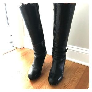 Tall black boots size 11